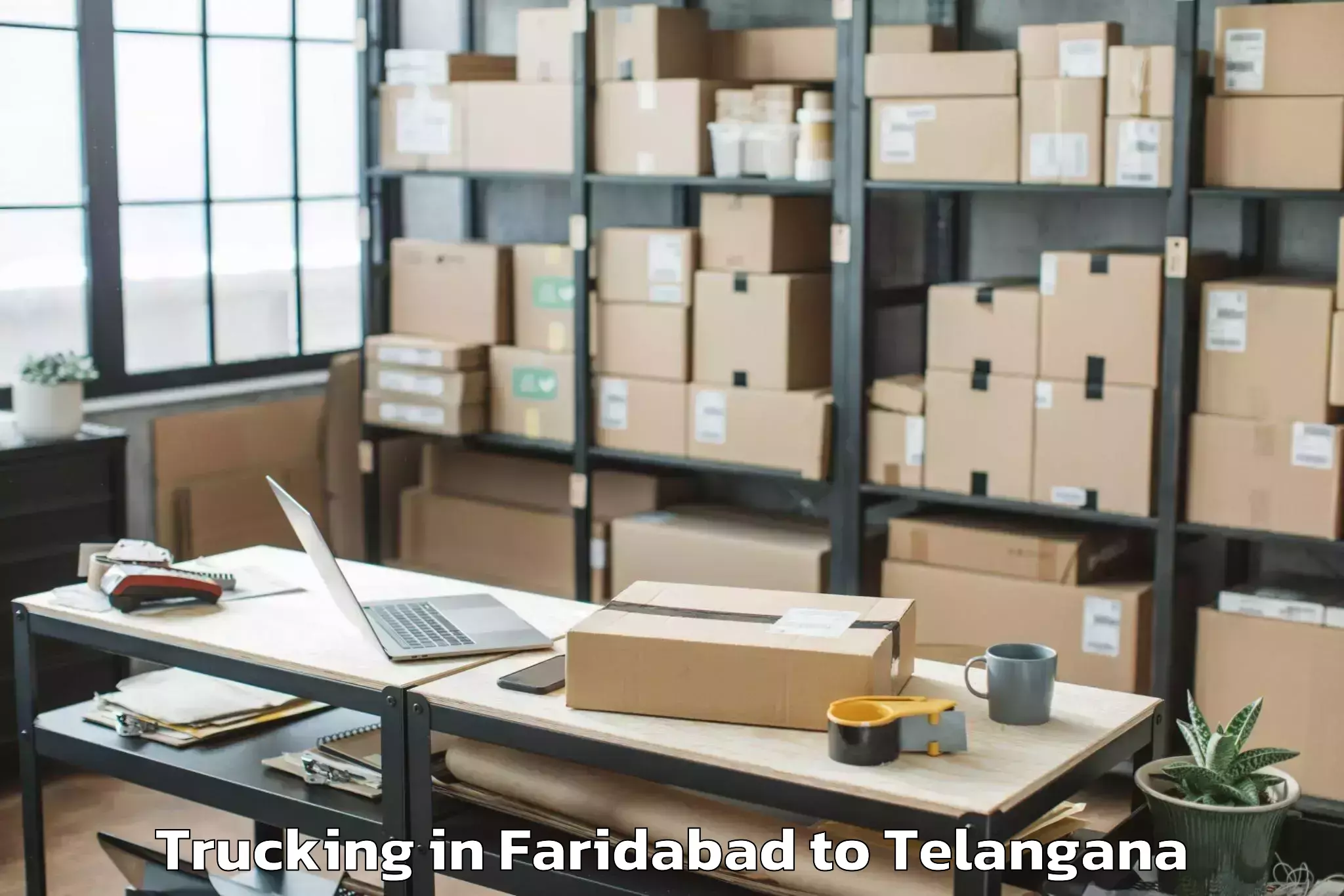 Get Faridabad to Kagaznagar Trucking